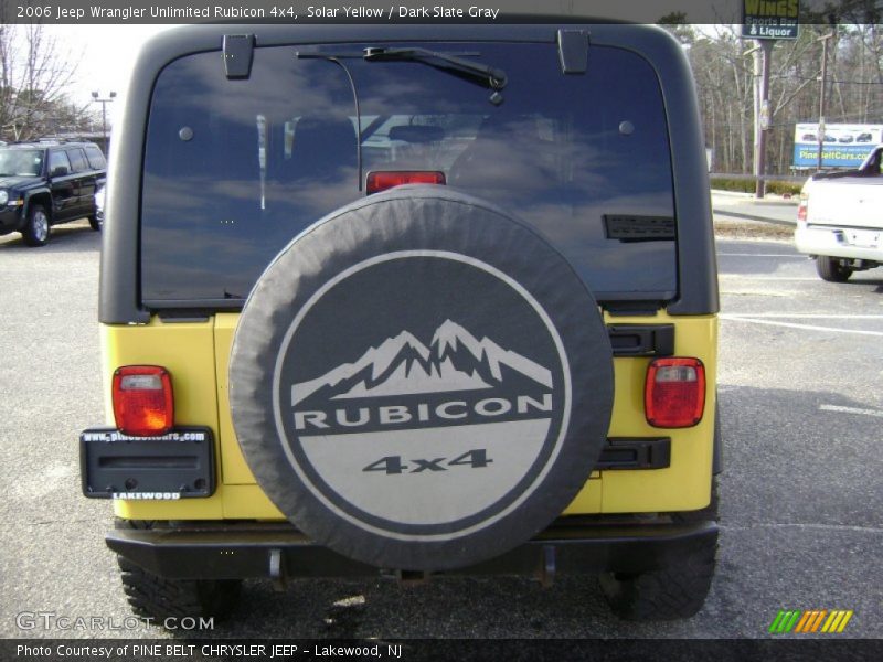 Solar Yellow / Dark Slate Gray 2006 Jeep Wrangler Unlimited Rubicon 4x4