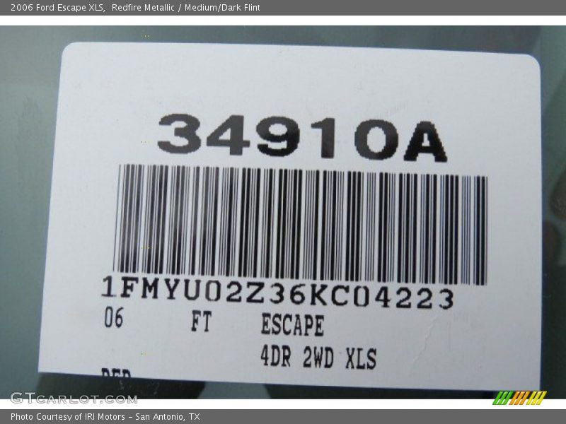 Redfire Metallic / Medium/Dark Flint 2006 Ford Escape XLS
