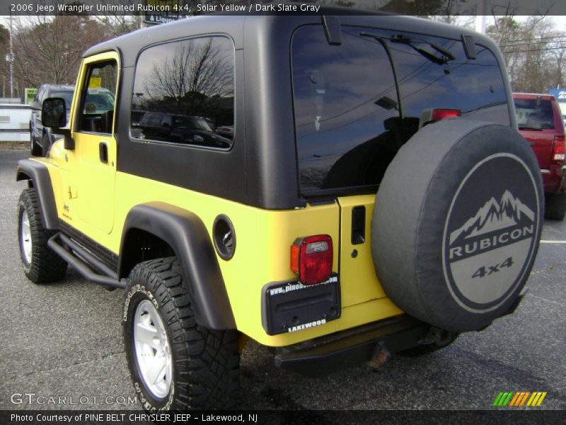 Solar Yellow / Dark Slate Gray 2006 Jeep Wrangler Unlimited Rubicon 4x4