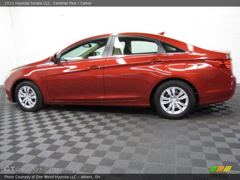 Venetian Red / Camel 2011 Hyundai Sonata GLS