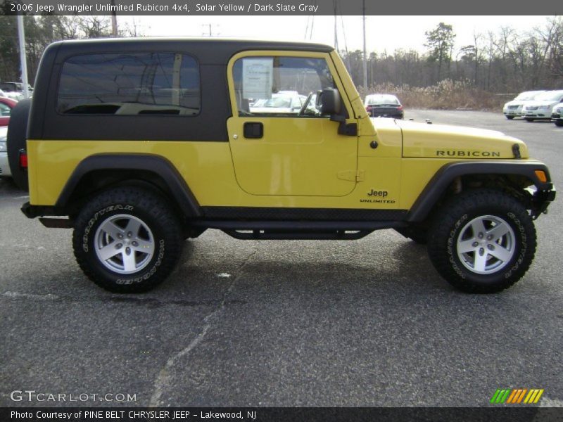 Solar Yellow / Dark Slate Gray 2006 Jeep Wrangler Unlimited Rubicon 4x4
