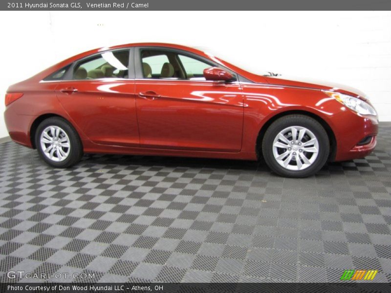 Venetian Red / Camel 2011 Hyundai Sonata GLS
