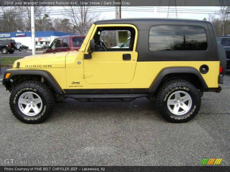 Solar Yellow / Dark Slate Gray 2006 Jeep Wrangler Unlimited Rubicon 4x4