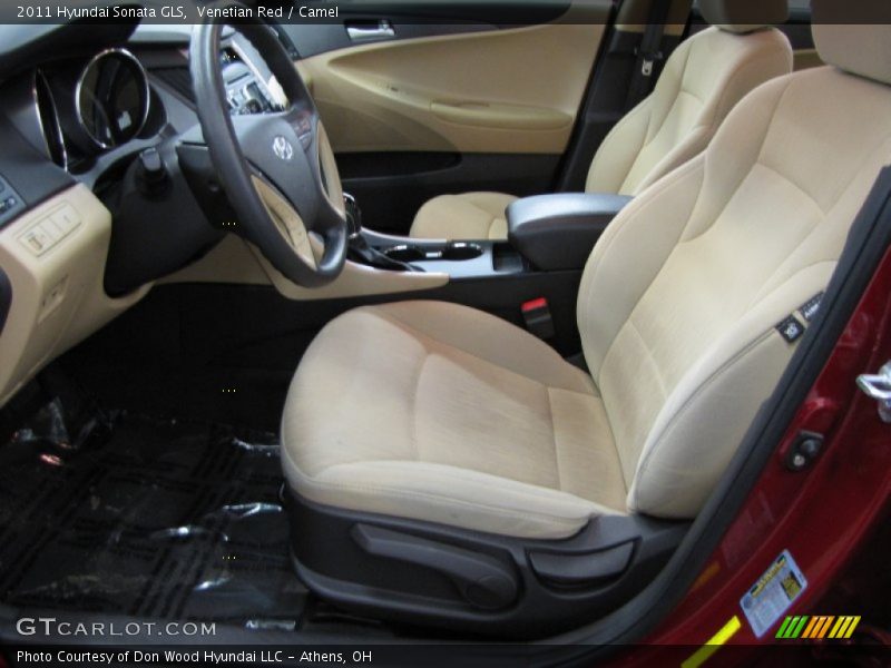 Venetian Red / Camel 2011 Hyundai Sonata GLS