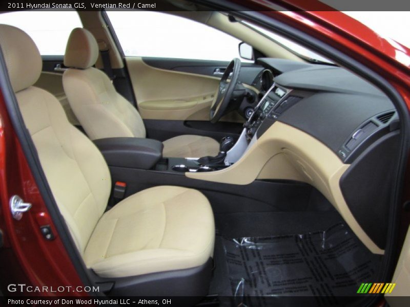 Venetian Red / Camel 2011 Hyundai Sonata GLS