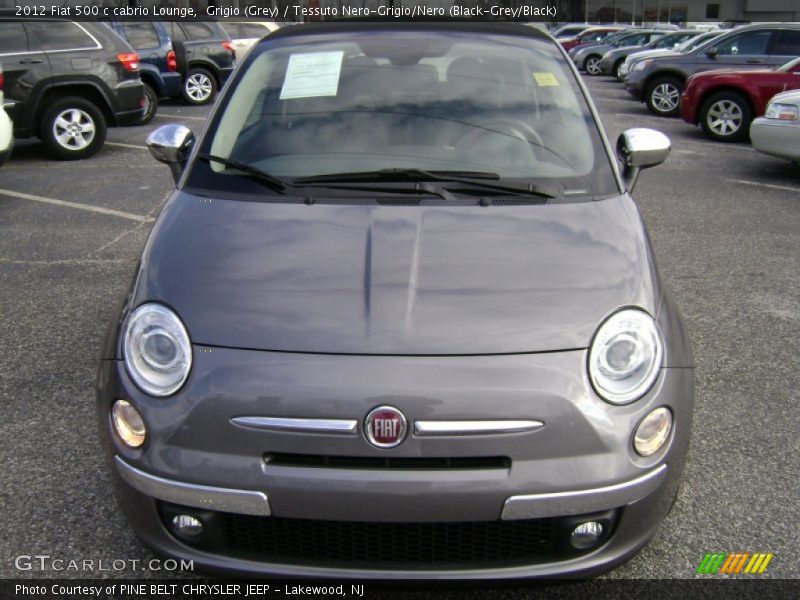 Grigio (Grey) / Tessuto Nero-Grigio/Nero (Black-Grey/Black) 2012 Fiat 500 c cabrio Lounge