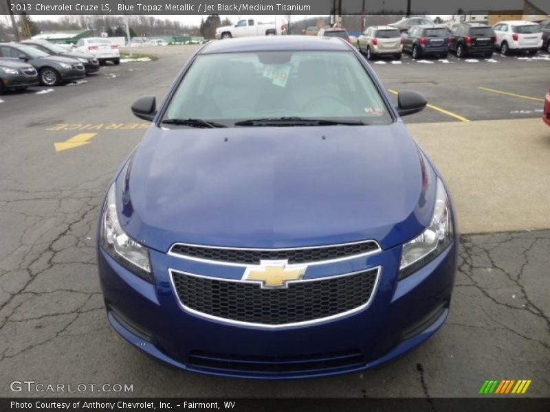 Blue Topaz Metallic / Jet Black/Medium Titanium 2013 Chevrolet Cruze LS