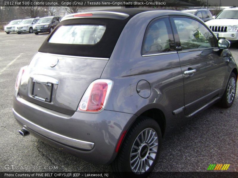 Grigio (Grey) / Tessuto Nero-Grigio/Nero (Black-Grey/Black) 2012 Fiat 500 c cabrio Lounge