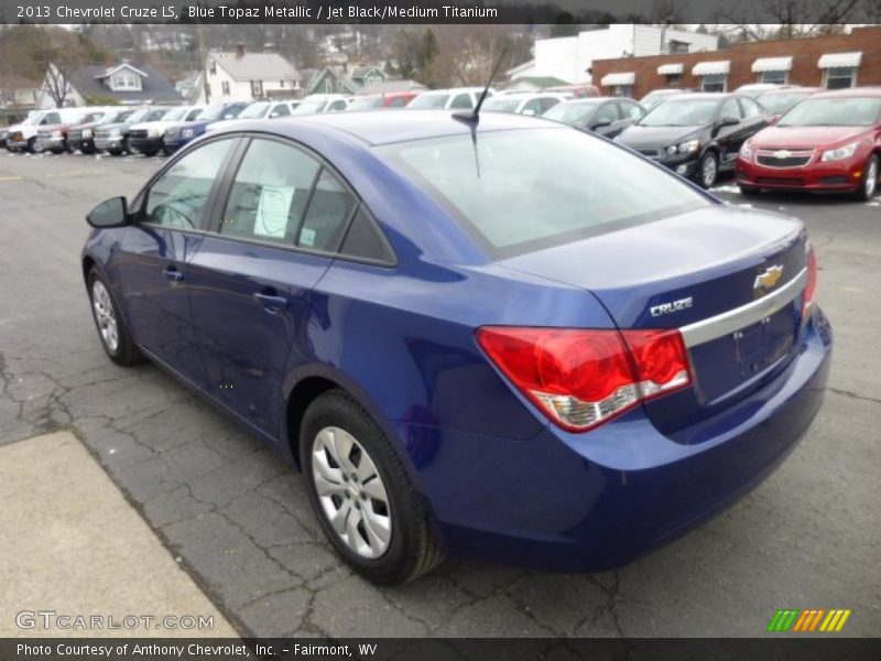 Blue Topaz Metallic / Jet Black/Medium Titanium 2013 Chevrolet Cruze LS