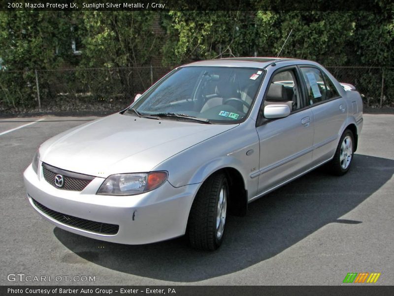 Sunlight Silver Metallic / Gray 2002 Mazda Protege LX