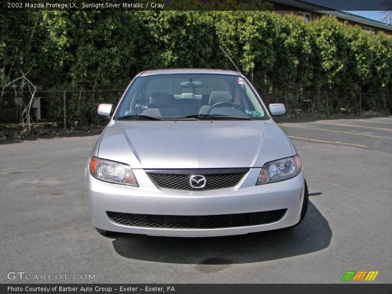 Sunlight Silver Metallic / Gray 2002 Mazda Protege LX