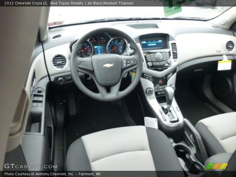 Blue Topaz Metallic / Jet Black/Medium Titanium 2013 Chevrolet Cruze LS