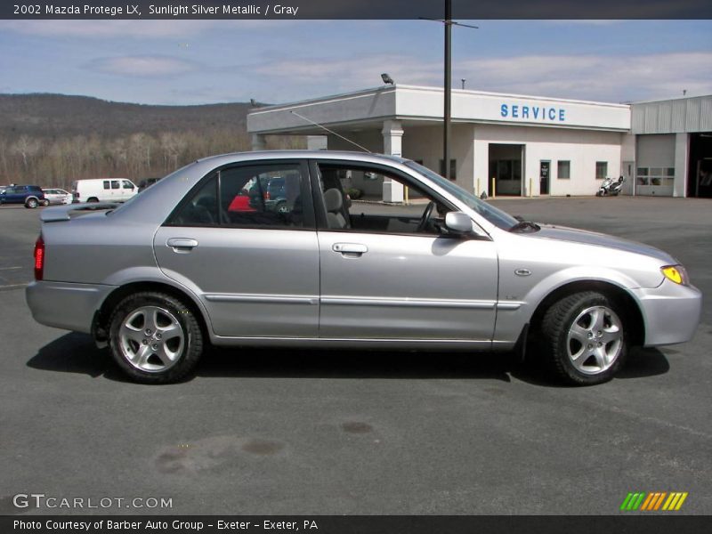 Sunlight Silver Metallic / Gray 2002 Mazda Protege LX
