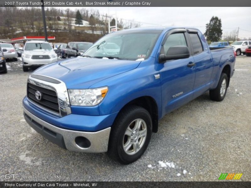 Blue Streak Metallic / Graphite Gray 2007 Toyota Tundra SR5 Double Cab 4x4