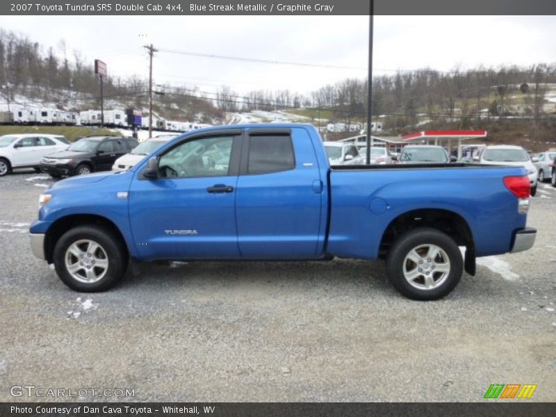 Blue Streak Metallic / Graphite Gray 2007 Toyota Tundra SR5 Double Cab 4x4