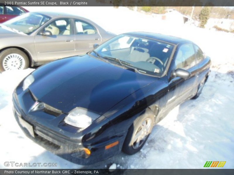 Black / Graphite 2001 Pontiac Sunfire SE Coupe