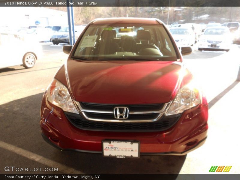 Tango Red Pearl / Gray 2010 Honda CR-V LX AWD