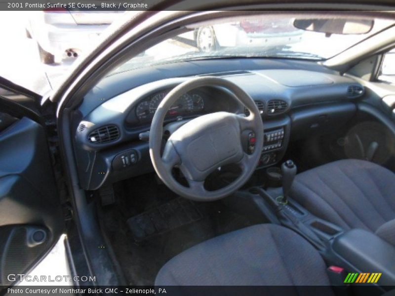 Black / Graphite 2001 Pontiac Sunfire SE Coupe