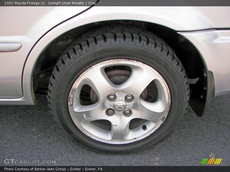 Sunlight Silver Metallic / Gray 2002 Mazda Protege LX