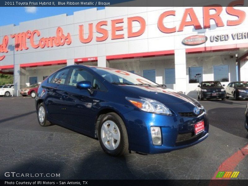 Blue Ribbon Metallic / Bisque 2011 Toyota Prius Hybrid II