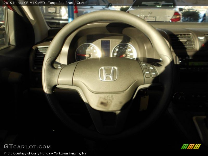 Tango Red Pearl / Gray 2010 Honda CR-V LX AWD