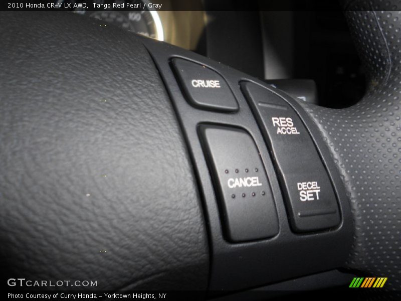 Tango Red Pearl / Gray 2010 Honda CR-V LX AWD