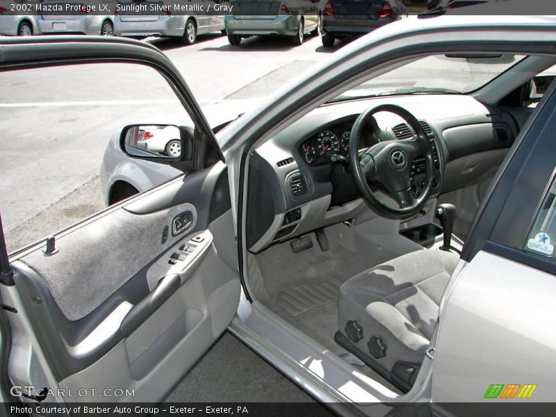 Sunlight Silver Metallic / Gray 2002 Mazda Protege LX