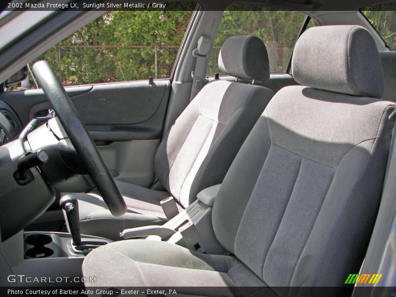 Sunlight Silver Metallic / Gray 2002 Mazda Protege LX