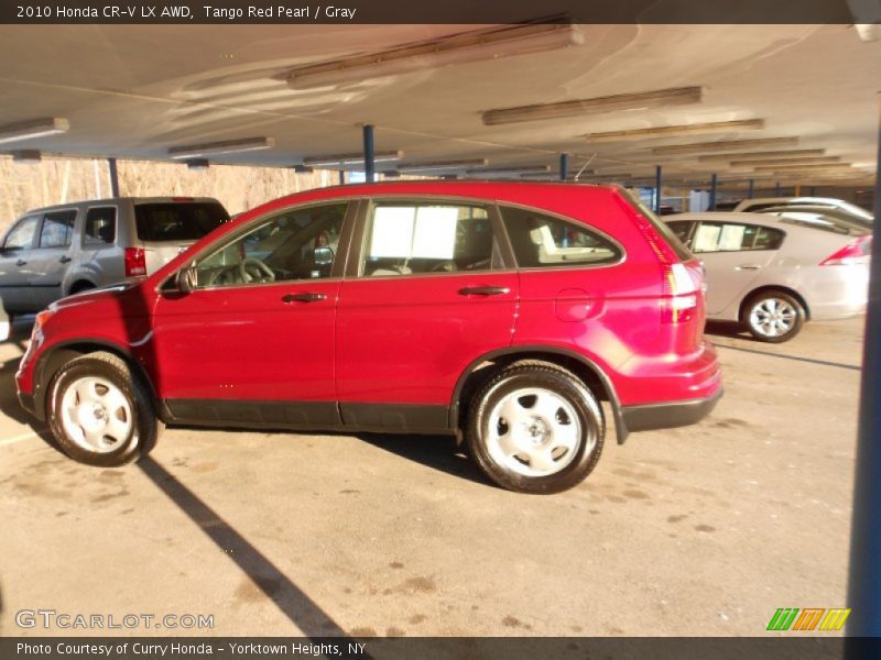 Tango Red Pearl / Gray 2010 Honda CR-V LX AWD