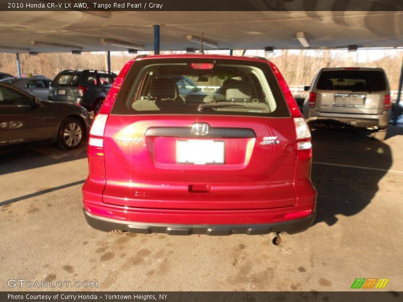 Tango Red Pearl / Gray 2010 Honda CR-V LX AWD