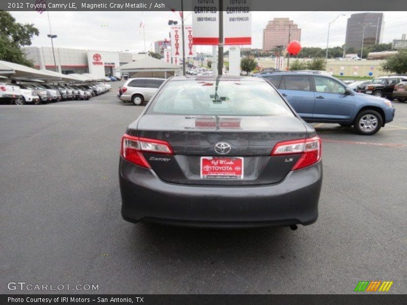 Magnetic Gray Metallic / Ash 2012 Toyota Camry LE