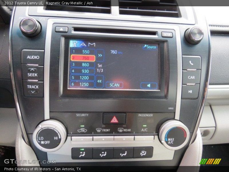 Magnetic Gray Metallic / Ash 2012 Toyota Camry LE