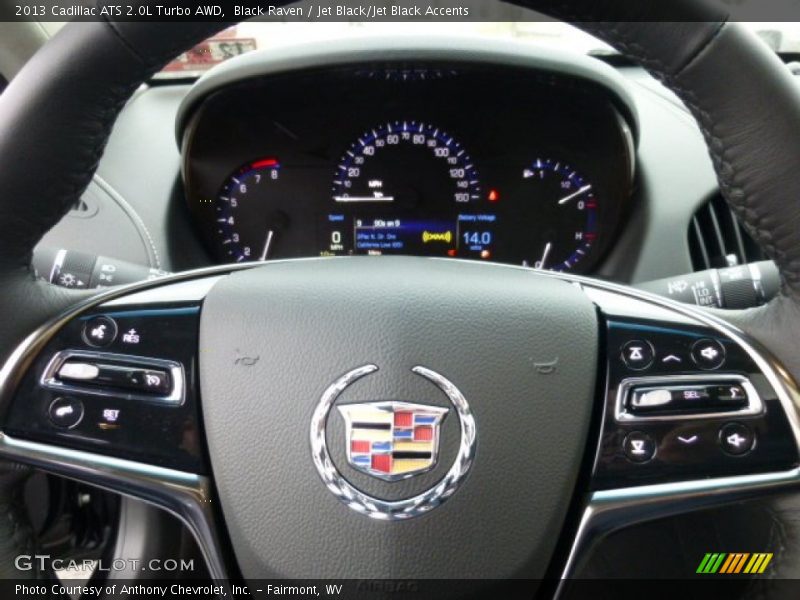 Black Raven / Jet Black/Jet Black Accents 2013 Cadillac ATS 2.0L Turbo AWD