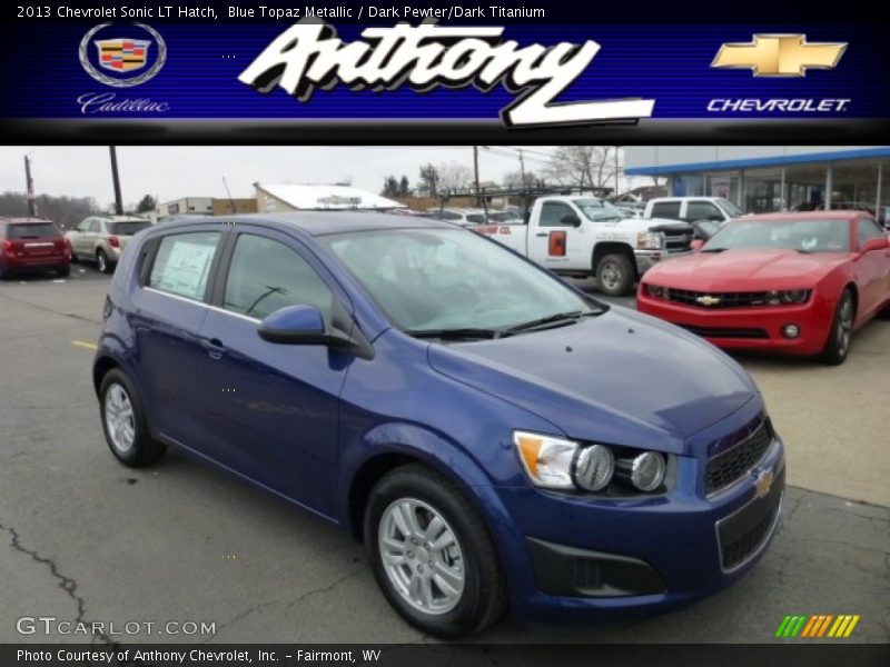 Blue Topaz Metallic / Dark Pewter/Dark Titanium 2013 Chevrolet Sonic LT Hatch