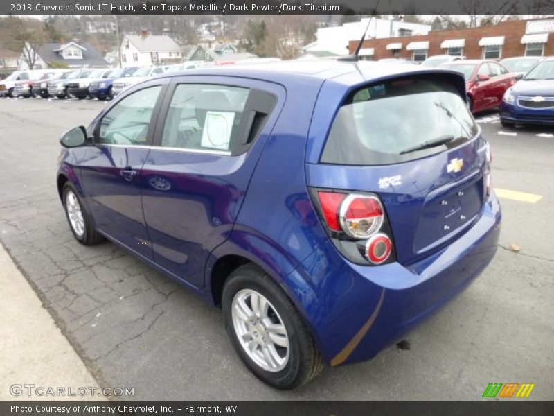 Blue Topaz Metallic / Dark Pewter/Dark Titanium 2013 Chevrolet Sonic LT Hatch