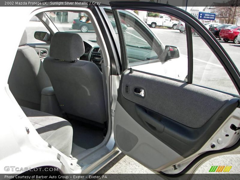 Sunlight Silver Metallic / Gray 2002 Mazda Protege LX