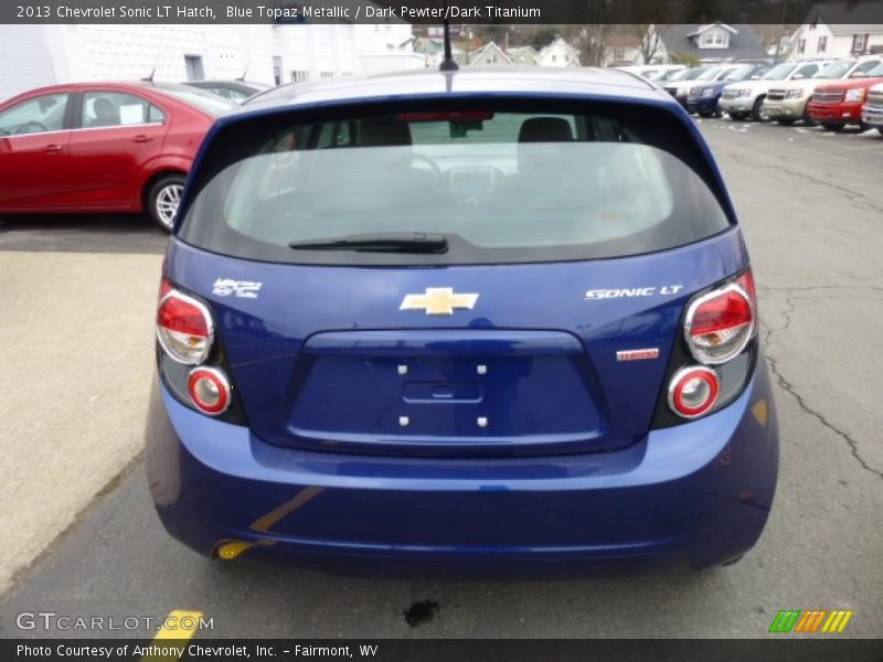 Blue Topaz Metallic / Dark Pewter/Dark Titanium 2013 Chevrolet Sonic LT Hatch