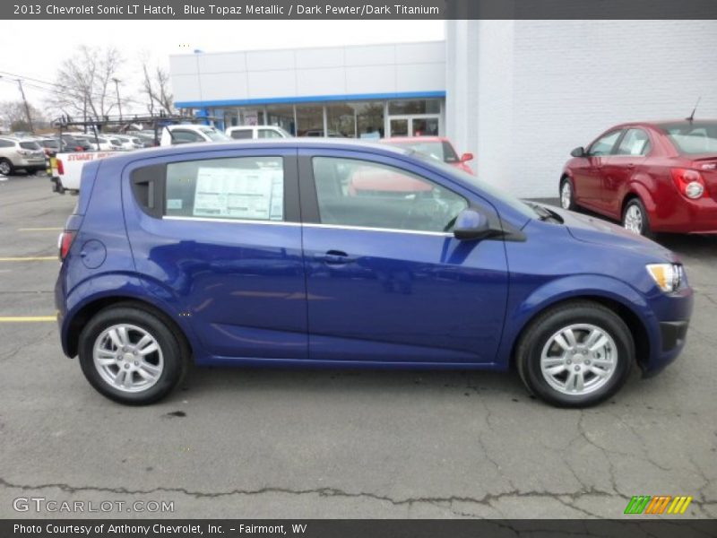 Blue Topaz Metallic / Dark Pewter/Dark Titanium 2013 Chevrolet Sonic LT Hatch