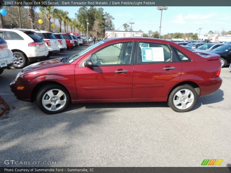 Dark Toreador Red Metallic / Dark Pebble/Light Pebble 2007 Ford Focus ZX4 SES Sedan