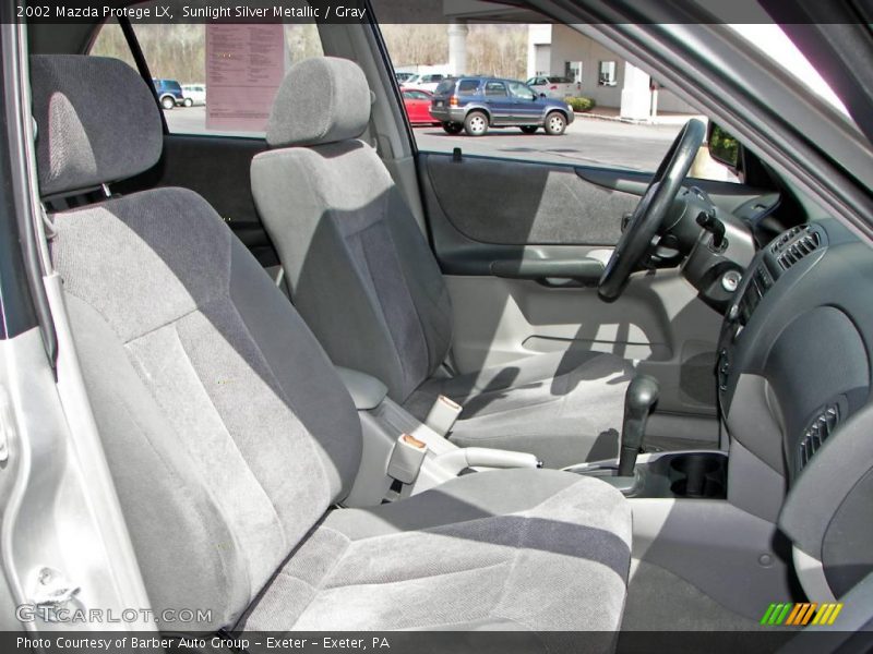 Sunlight Silver Metallic / Gray 2002 Mazda Protege LX