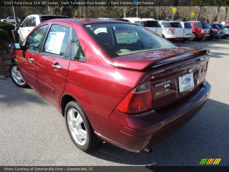 Dark Toreador Red Metallic / Dark Pebble/Light Pebble 2007 Ford Focus ZX4 SES Sedan