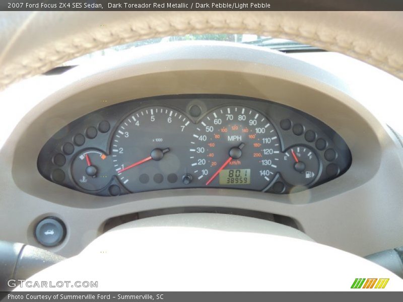 Dark Toreador Red Metallic / Dark Pebble/Light Pebble 2007 Ford Focus ZX4 SES Sedan