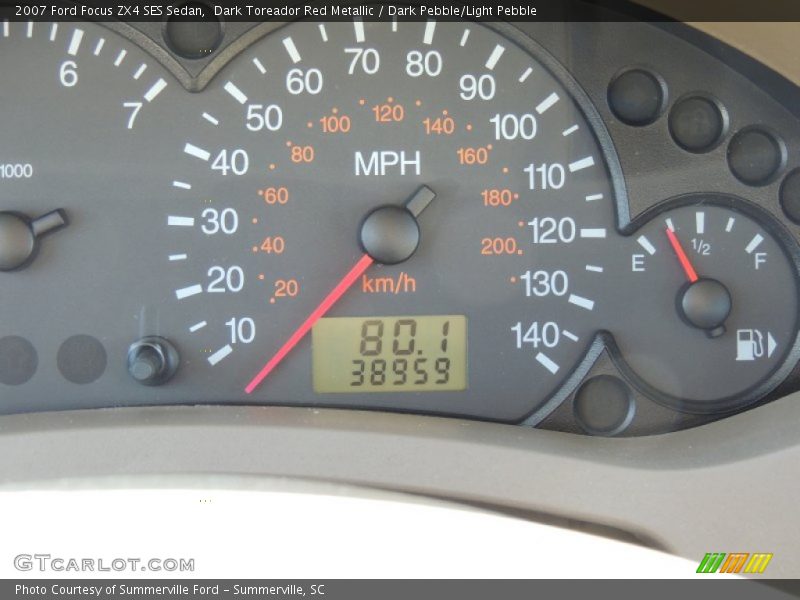 Dark Toreador Red Metallic / Dark Pebble/Light Pebble 2007 Ford Focus ZX4 SES Sedan