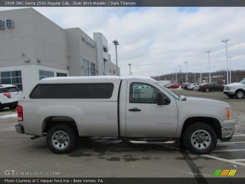 Silver Birch Metallic / Dark Titanium 2008 GMC Sierra 1500 Regular Cab