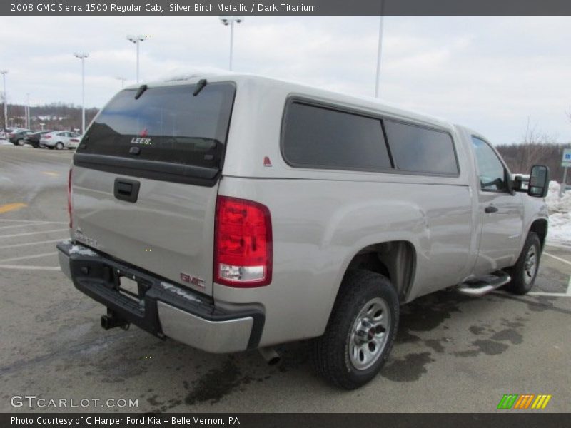 Silver Birch Metallic / Dark Titanium 2008 GMC Sierra 1500 Regular Cab