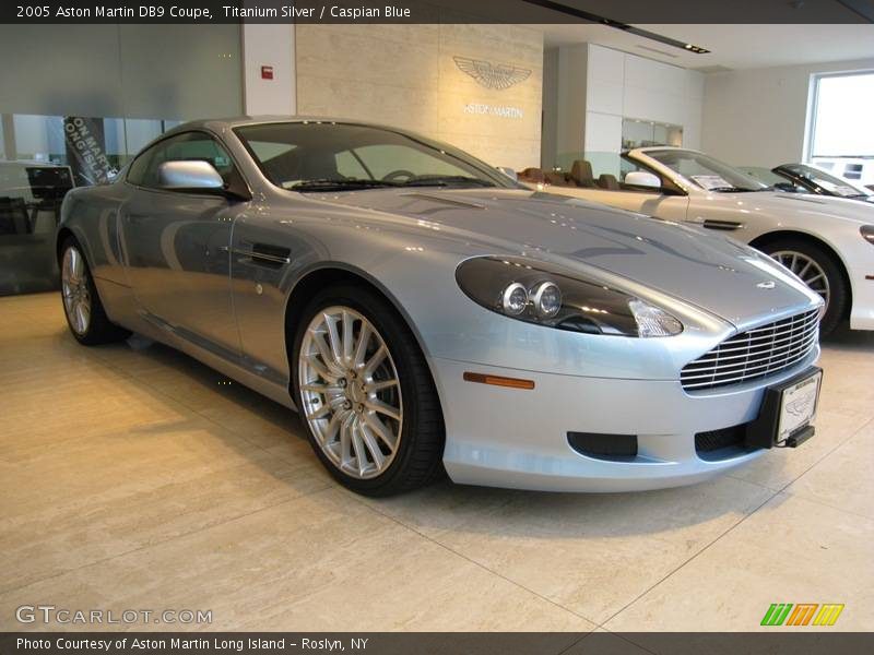 Titanium Silver / Caspian Blue 2005 Aston Martin DB9 Coupe