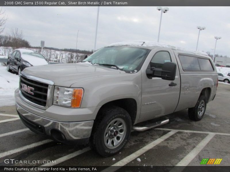Silver Birch Metallic / Dark Titanium 2008 GMC Sierra 1500 Regular Cab
