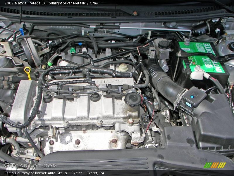 Sunlight Silver Metallic / Gray 2002 Mazda Protege LX