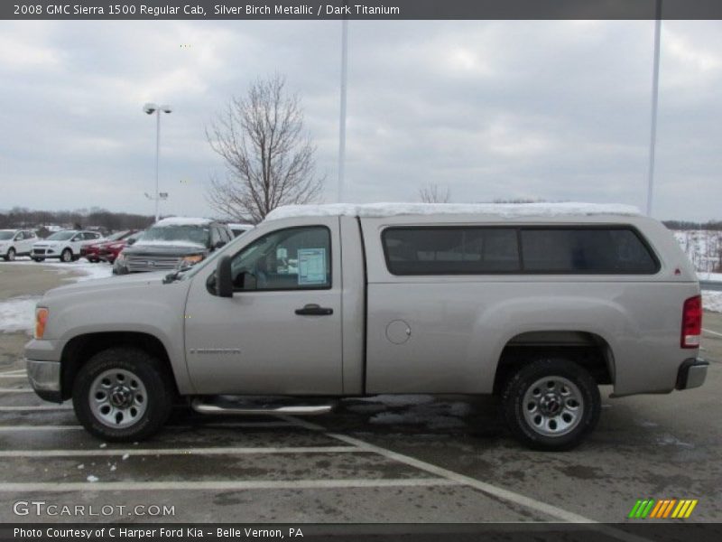 Silver Birch Metallic / Dark Titanium 2008 GMC Sierra 1500 Regular Cab