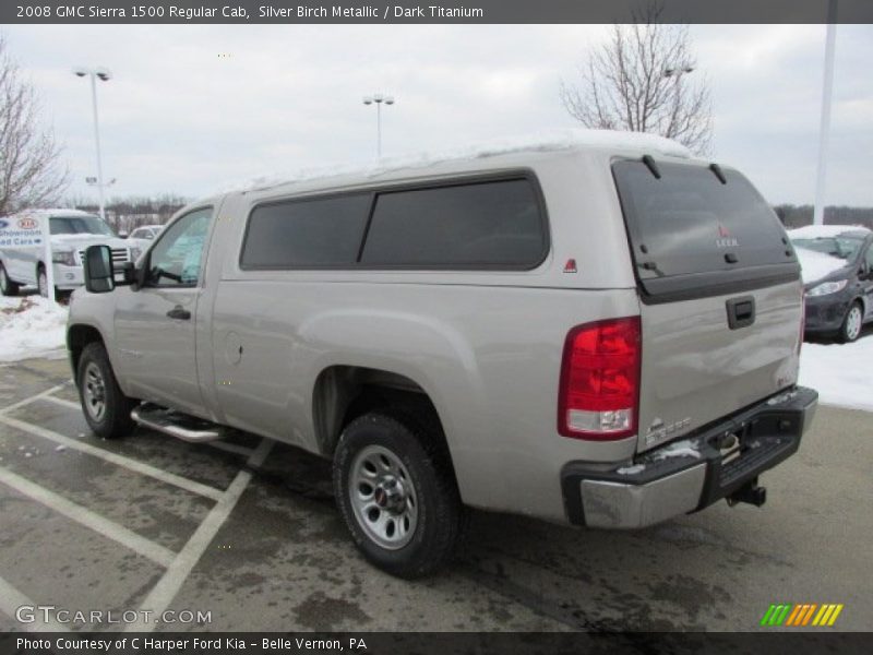 Silver Birch Metallic / Dark Titanium 2008 GMC Sierra 1500 Regular Cab
